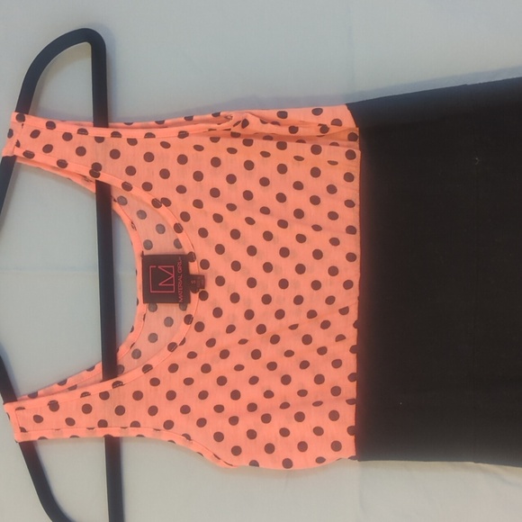 Brand New Polka Dot Sleeveless Dress - Pink and Black - Picture 3 of 6